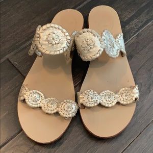 Jack Rogers Lauren Sandal gold size 8